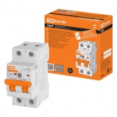 Дифференциальный автомат TDM АД2P 2Р С63А 100мА тип АС однофазный электронный 6кА АД2P (дифавтомат, АВДТ)