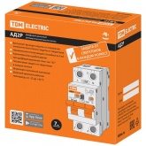 Дифференциальный автомат TDM АД2P 2Р С50А 100мА тип АС однофазный электронный 6кА АД2P (дифавтомат, АВДТ)