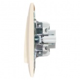 Переключатель 1-клавишный перекрестный EKF PROxima 10А IP20 Валенсия кремовый