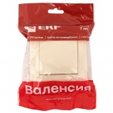 Переключатель 1-клавишный перекрестный EKF PROxima 10А IP20 Валенсия кремовый