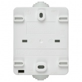 Переключатель одноклавишный для открытой установки ИЭК ФОРС ВС20-1-0-ФБ IP54 белый