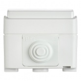 Переключатель одноклавишный для открытой установки ИЭК ФОРС ВС20-1-0-ФБ IP54 белый