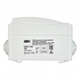 Переключатель одноклавишный с индикацией для открытой установки ИЭК ФОРС ВС20-1-1-ФБ IP54 белый