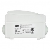 Выключатель кнопочный для открытой установки ИЭК ФОРС ВСк20-1-0-ФБ IP54 белый