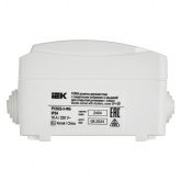 Розетка двухместная 2х2П+3 для открытой установки ИЭК ФОРС РС622-3-ФБ IP54 белый