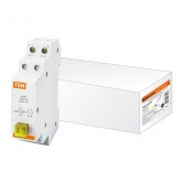 Выключатель кнопочный c фиксацией и индикацией TDM ВК-47M 1НО;1НЗ желтый