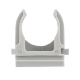 Крепеж-клипса EKF для труб и гофры Plast 16 мм серая [уп.100шт]