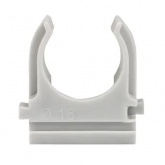 Крепеж-клипса EKF для труб и гофры Plast 16 мм серая [уп.100шт]