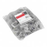 Крепеж-клипса EKF для труб и гофры Plast 25 мм серая [уп.100шт]