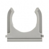 Крепеж-клипса EKF для труб и гофры Plast 25 мм серая [уп.100шт]