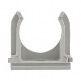 Крепеж-клипса EKF для труб и гофры Plast 32 мм серая [уп.50шт]