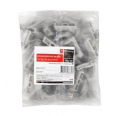 Крепеж-клипса EKF для труб и гофры Plast 32 мм серая [уп.50шт]