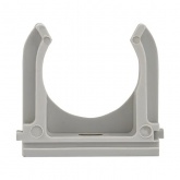 Крепеж-клипса EKF для труб и гофры Plast 40 мм серая [уп.30шт]