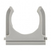 Крепеж-клипса EKF для труб и гофры Plast 40 мм серая [уп.30шт]