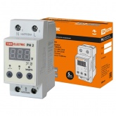 Однофазное реле контроля напряжения цифровое TDM РН-2 63А 220В