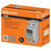 Однофазное реле напряжения цифровое TDM АЗМ 63А 220В