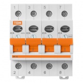 Выключатель нагрузки TDM ВН-32 4P 63A трехфазный (рубильник)
