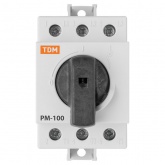Рубильник модульный TDM РМ-100 3П 100A трехфазный (выключатель нагрузки)