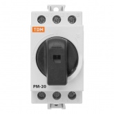 Рубильник модульный TDM РМ-20 3П 20A трехфазный (выключатель нагрузки)