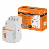 Контактор модульный с ручным управлением TDM КМ63/4-25А 4НО 230В АС 2 модуля