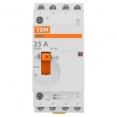 Контактор модульный с ручным управлением TDM КМ63/4-25А 4НО 230В АС 2 модуля