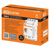 Контактор модульный с ручным управлением TDM КМ63/4-25А 4НО 230В АС 2 модуля