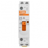 Контактор модульный с ручным управлением TDM КМ63/2-25А 2НО 230В АС 1 модуль