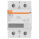 Контактор модульный TDM КМ100/2-100А 2НЗ 230В АС 3 модуля