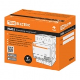 Контактор модульный TDM КМ63/4-40А 3НО;1НЗ 230В АС 3 модуля