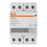 Контактор модульный TDM КМ63/4-40А 3НО;1НЗ 230В АС 3 модуля