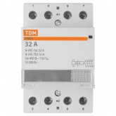 Контактор модульный TDM КМ63/4-32А 4НО 230В АС 3 модуля