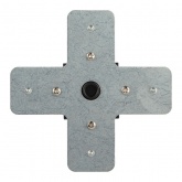 Коннектор ЭРА TR-1PA-СX-BK X-образный для однофазного шинопровода черный