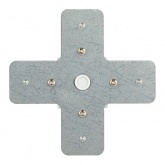 Коннектор ЭРА TR-1PA-СX-WH X-образный для однофазного шинопровода белый