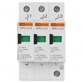 Разрядник TDM ОПС1-C 3Р In20kA Un400B Im40kA