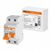 Автоматический выключатель с механической блокировкой (байпас) TDM ВА47-29Б 1Р+1Р С50А 4,5кА (автомат электрический)