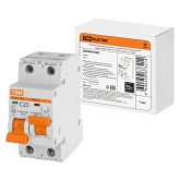 Автоматический выключатель с механической блокировкой (байпас) TDM ВА47-29Б 1Р+1Р С25А 4,5кА (автомат электрический)