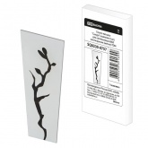 Стекло матовое TDM Сакура (комплект 6 шт.) для светильников 6060 шестигранник (металл)