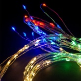 Гирлянда светодиодная TDM Роса-Занавес 2х2м 200LED многоцветный ПДУ USB IP20