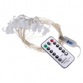 Гирлянда светодиодная TDM Роса-Занавес 2х2м 200LED многоцветный ПДУ USB IP20