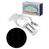 Гирлянда светодиодная TDM Роса-Занавес 2х2м 200LED многоцветный ПДУ USB IP20