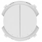 Выключатель двухклавишный TDM Байкал 16А 250В белый