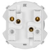 Выключатель двухклавишный TDM Байкал 16А 250В белый