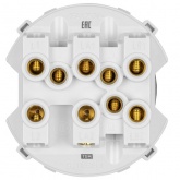 Переключатель трехклавишный TDM Байкал 16А 250В проходной белый