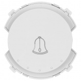 Кнопочный выключатель звонка одноклавишный TDM Байкал 16А 250В белый