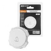 Кнопочный выключатель звонка одноклавишный TDM Байкал 16А 250В белый