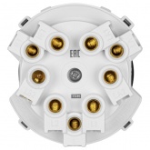 Кнопочный переключатель трехклавишный TDM Байкал 16А 250В белый