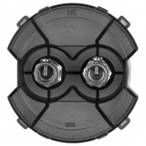 Розетка двойная TDM Байкал TV проходная белая