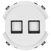 Розетка двойная TDM Байкал RJ11+ RJ45 белая