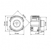 Светорегулятор TDM Байкал 500Вт универсальный поворотный белый