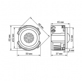 Выключатель с датчиком движения TDM Байкал 16А 250В белый